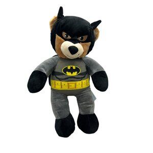 Build A Bear Batman Brown Plush Animal Batman Symbol Outfit & Hooded Mask w/Cape